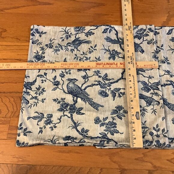 Two piece accent pillow covers. Gray/tan and blue. 19” x 19” - Picture 2 of 4